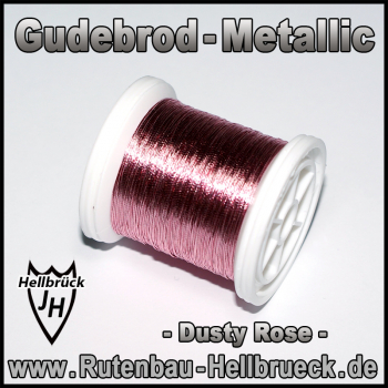 Gudebrod Bindegarn - Metallic - Farbe: Dusty Rose -A-